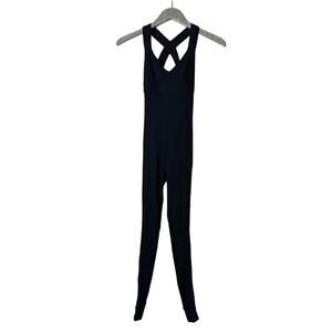 No Ka'Oi Laiki Black One Piece Jumpsuit Yoga Activewear NEW